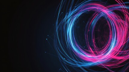 Abstract Neon Circles.