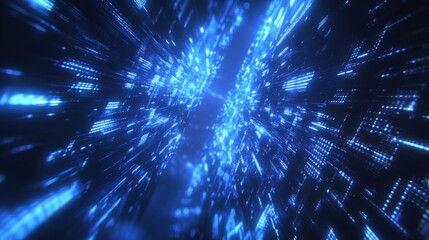 Obraz premium Digital Data Stream.