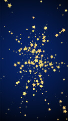 Magic stars vector overlay.  Gold stars scattered