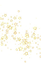 Gold sparkling star confetti.