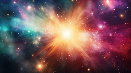 Fototapeta premium Light rays creating vibrant flares