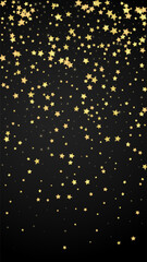 Magic stars vector overlay.  Gold stars scattered