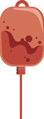 Blood bag donor illustration