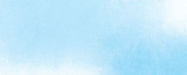 Calm and Airy Watercolor Texture with Faded Blue and Turquoise Hues Blending into a Smooth Gradient
