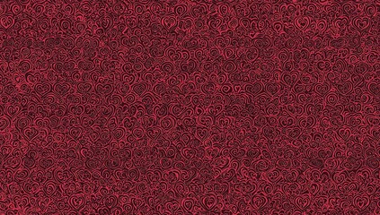 Fototapeta premium Red background with a heart pattern for Valentine's Day