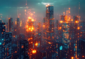 Cyberpunk Cityscape.