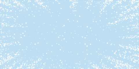 Falling snowflakes christmas background. Subtle