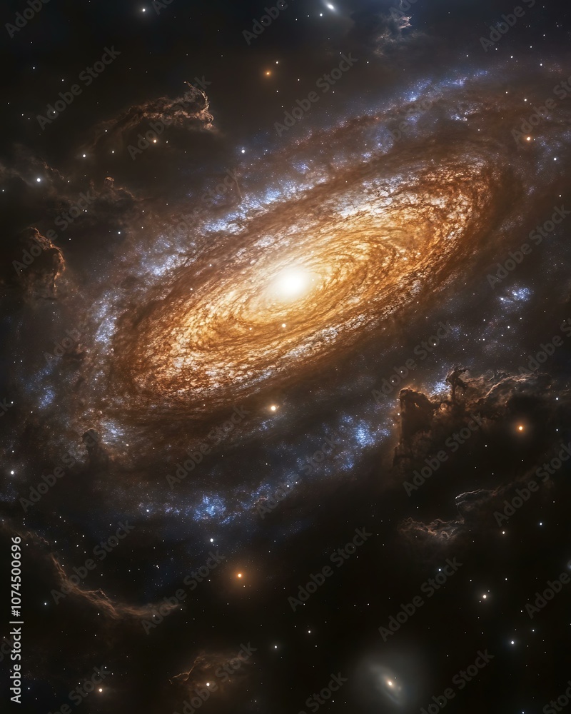 Poster celestial journey through the dynamic universe