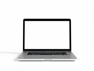 Laptop mock up with screen mockup on a white background for website display and app presentation, design, display