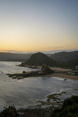 Tropical Beaches at Sunset - High View 