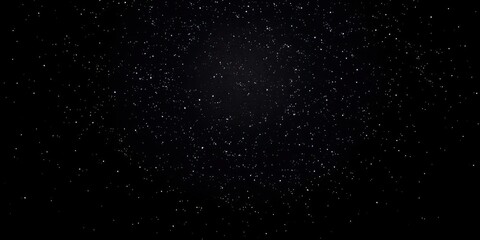Obraz premium Night sky filled with sparkling stars on a dark black background, dark, space