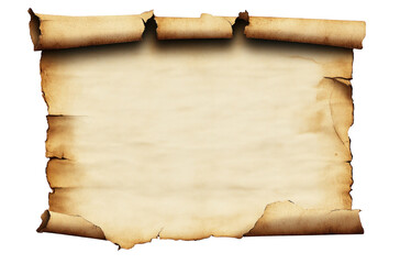 Vintage Blank Scroll with Torn Edges