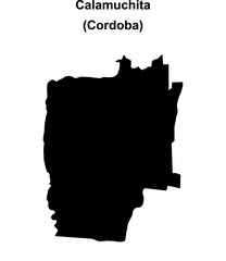 Calamuchita department (Cordoba) blank outline map