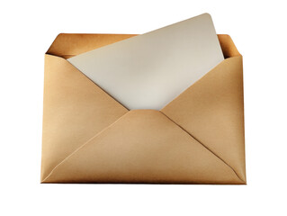 Brown Envelope with Blank Card Inside