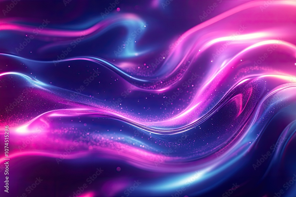Poster abstract background with pink and blue waves. ideal for adding a futuristic or modern feel to design