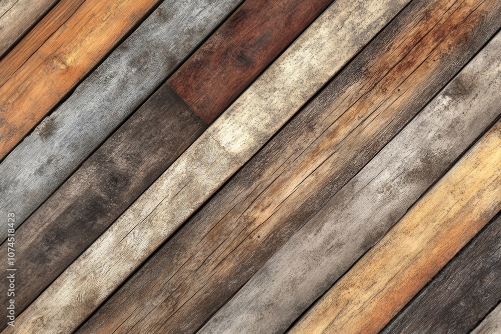 Poster a detailed view of a wooden floor with grain and texture visible