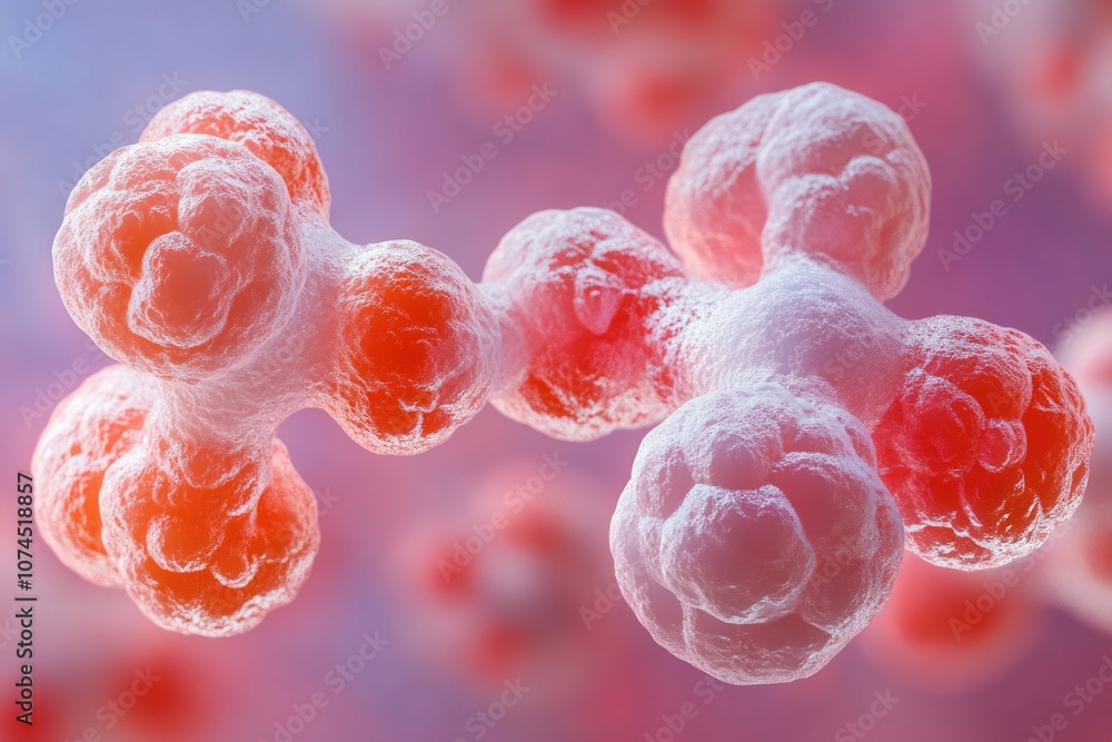 Poster Microscopic view of cell cluster