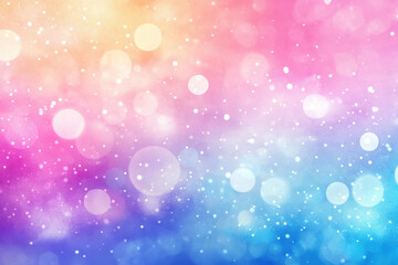 Obraz premium vibrant, colorful bokeh background with soft pastel hues of pink, blue, and white, creating dreamy atmosphere. Perfect for various design projects