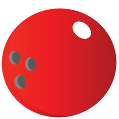 Red Bowling Ball Icon