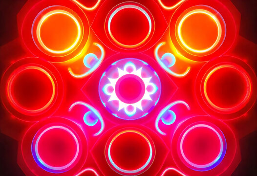 red and yellow circles