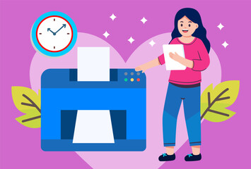 57 - Printer Concept Illustration