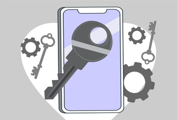 75 - Smart Key  Concept Illustration