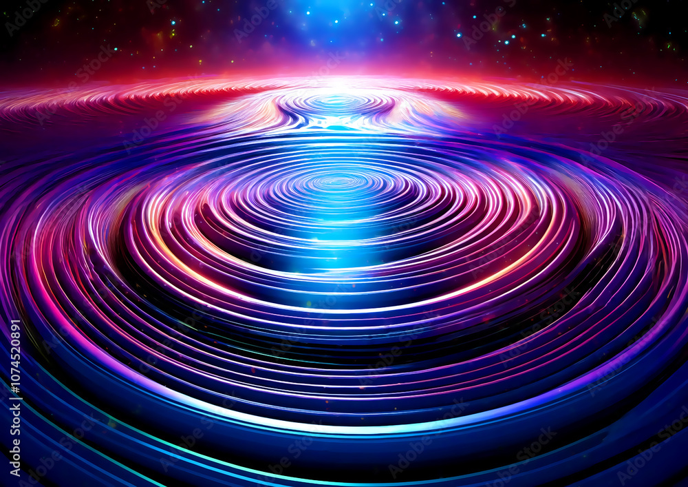 Poster abstract background. luminous swirling. elegant glowing circle. sparking particle. space tunnel. glo