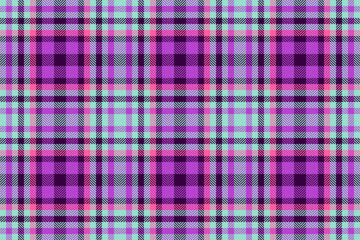 Graphical background plaid pattern, hounds tooth fabric textile tartan. Good seamless check texture vector in teal and dark colors.