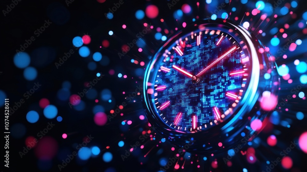 Aufkleber discover how digital clocks transform timekeeping with stunning visuals