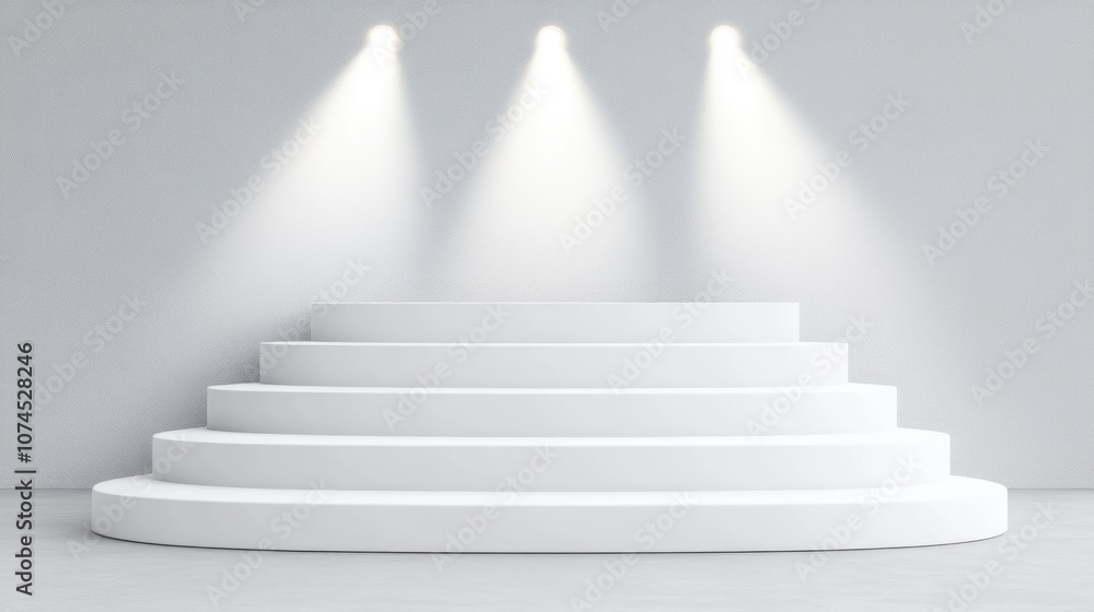 Poster create stunning stage designs with modern circular platforms