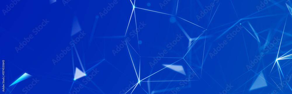 Poster technology background. honeycomb concept. big data. hexagonal space with connected dots and lines. 3