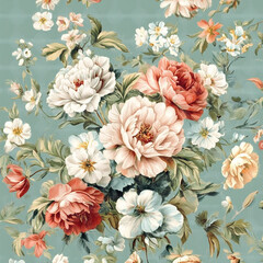 Vinatge Flower Wallpaper Botanical