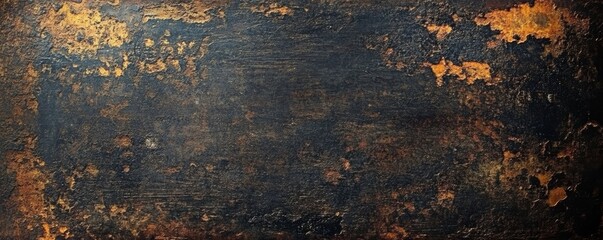 Naklejka premium Scratched metal rusty background, grunge texture