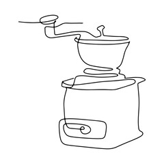 Equipment for Making Coffee Vector Line Art Graphic Design Decoration