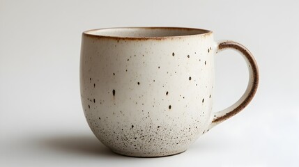 Beautifully crafted ceramic mug with a unique speckled glaze finish,perfect for enjoying your morning coffee or tea in a cozy,relaxing setting.