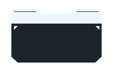 Futuristic element vector illustration. Colorful lower third video overlay.