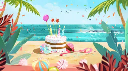 Tropical Beach Themed Decorations for an Unforgettable Birthday