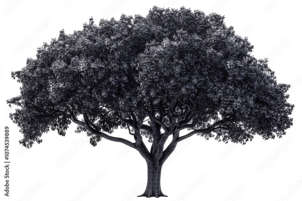 Poster a simple yet striking image of a tree in monochrome tones, great for use in designs where a subtle f