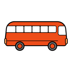 bus isolated on white