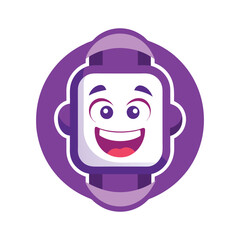 Smartwatch Vector Illustration - Modern Wearable Tech Icon for Digital Time, Fitness Tracking, and Stylish Connectivity