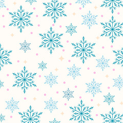 christmas seamless snowflake background