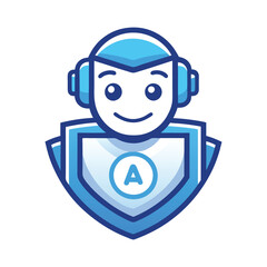 Shield Protection Vector Icon - Minimalist Emblem for Security, Defense, and Safety Branding with Stylish and Protective Design