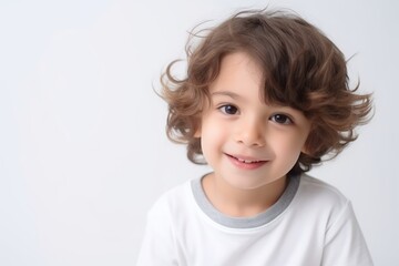 Naklejka premium Kid boy portrait child smile.