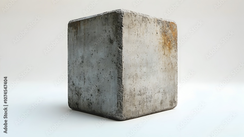 Poster concrete cube geometric minimal abstract architectural design decor texture background studio shot g