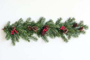 A festive Christmas decoration with natural elements