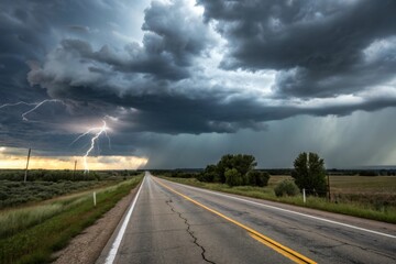 The Road Leads The Way To The Storm