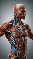 human body anatomy, Muscular System
