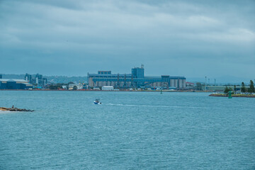 Nobbys Lighthouse is an active lighthouse established on Nobbys Head in Newcastle in 1854 to guide vessels into the Hunter River