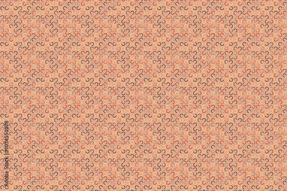 Poster intricate pattern of swirling shapes creates a warm texture on light background