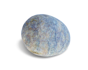 River rock shape isolated on white background. This has clipping path.